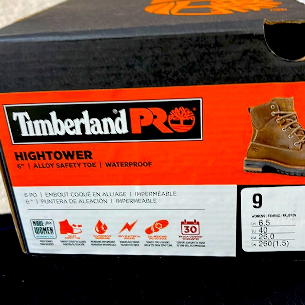 Timberland safety toe, waterproof, 28KV electrical, all weather boot